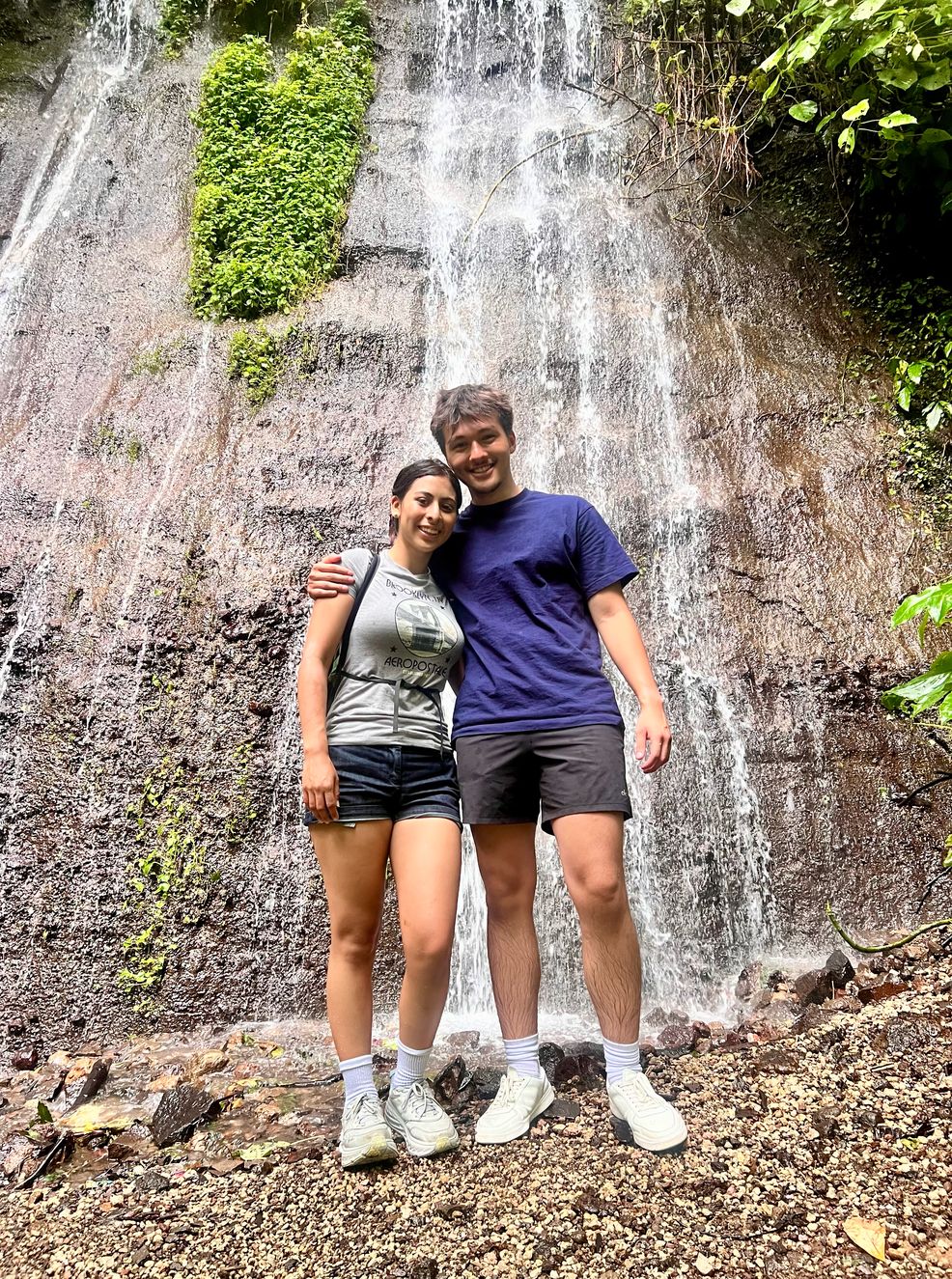 The two of us at the Siete Cascadas waterfalls